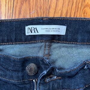 Zara Dark Blue Slim Straight Men's Jeans
